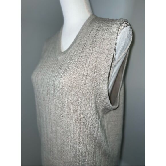 Vintage Ivory Dark Academic Sweater Vest SMALL - Picture 2 of 8